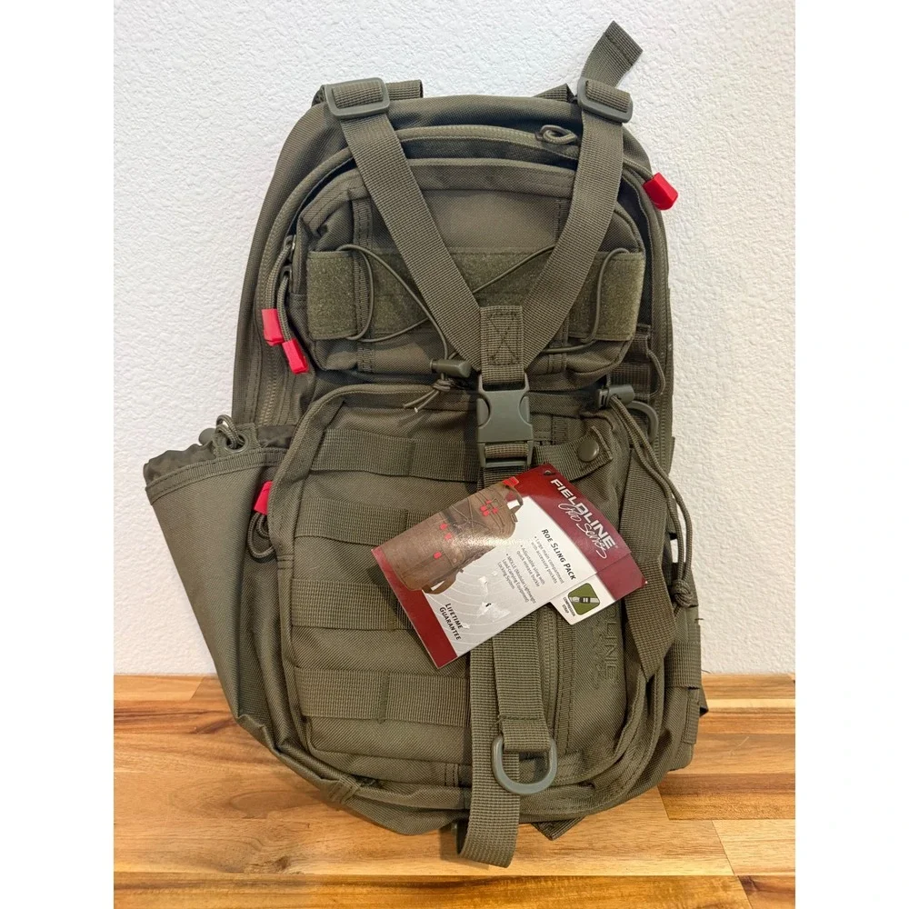 Fieldline Pro Series Roe Sling Pack Tactical Hunting Backpack MOLLE NWT Green